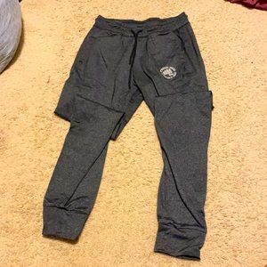 Dark grey rest day joggers Feed Me Fight me